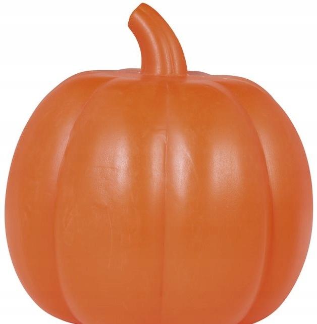 Plastikowa Pomarańczowa Świecąca Dynia Z Dźwiękiem Dekoracja Halloween 32Cm