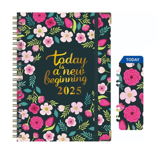 2025 planer Notebook Dickere Papier Tinte Auslaufsicher Dual-Sided Schreiben Termin Tracker Notebook