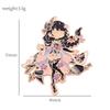 Game Genshin Impact Brooch Cute Cartoon Figure Venti Zhongli Badge Enamel Metal Brooch Jeans Jacket Lapel Pin Accessories Gifts