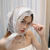 Classical Lace Headscarf Multiuse Triangular Design Headwrap for Women Fashion Enthusiasts and Various Occasion Outfit