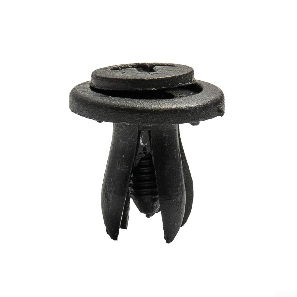 50 Pcs Push Pin Clips Parts Car Mouldings Trim 6mm Hole Dia Plastic Rivets