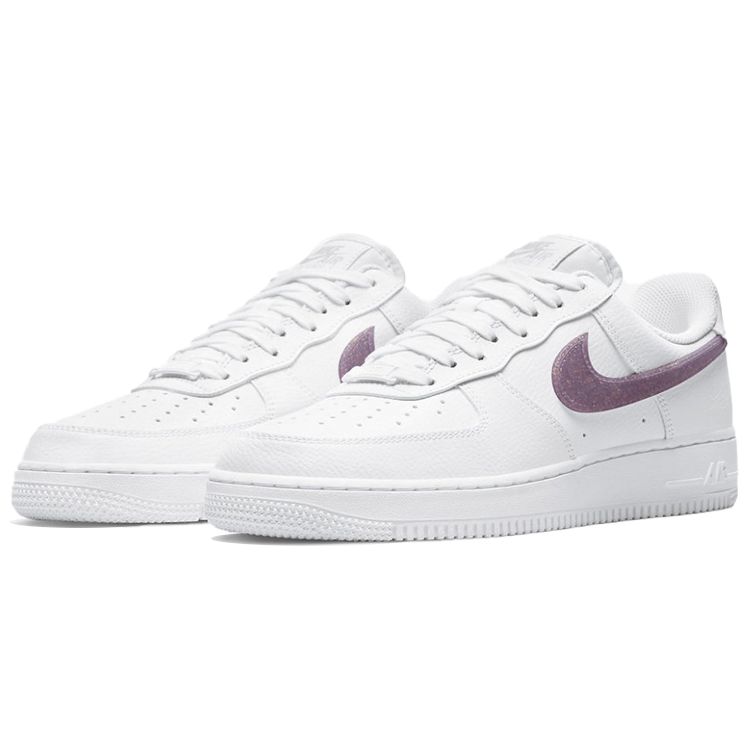 Nike  Air Force 1 Low Glitter Swoosh - Canyon Purple Women Sneakers White Grey-Fog DH4407-102