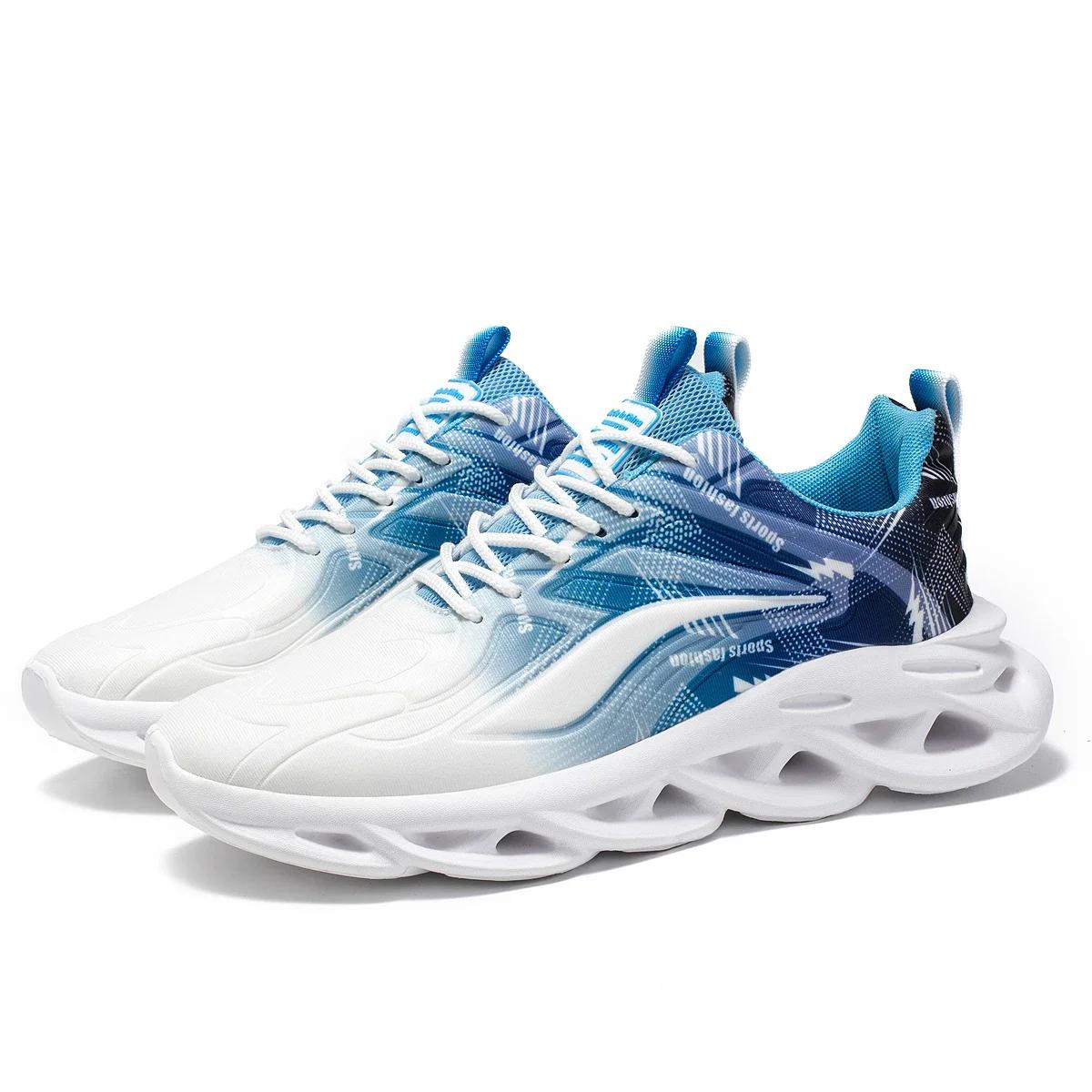 

Кроссовки на толстой подошве, большие размеры 45–46, мужские дизайнерские кроссовки, модная повседневная сетчатая дышащая спортивная обувь на платформе с увеличенной высотой 39