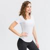 Women's Short Sleeve Mesh Yoga T-Shirt – Breathable, Quick-Dry, High Elastic Fitness Wear