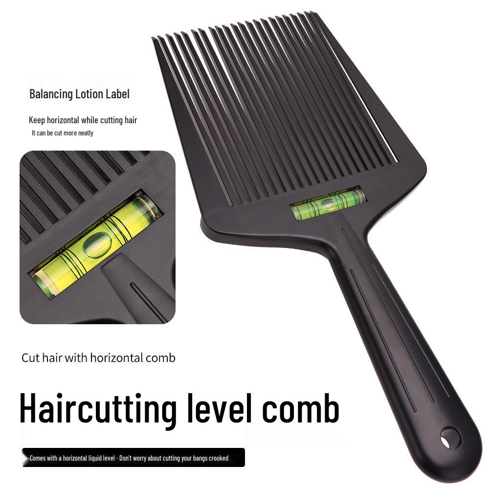 Men's Level Comb for Slicked Back & Flat Top Hair – Precision Hair Cutting & Grooming Tool