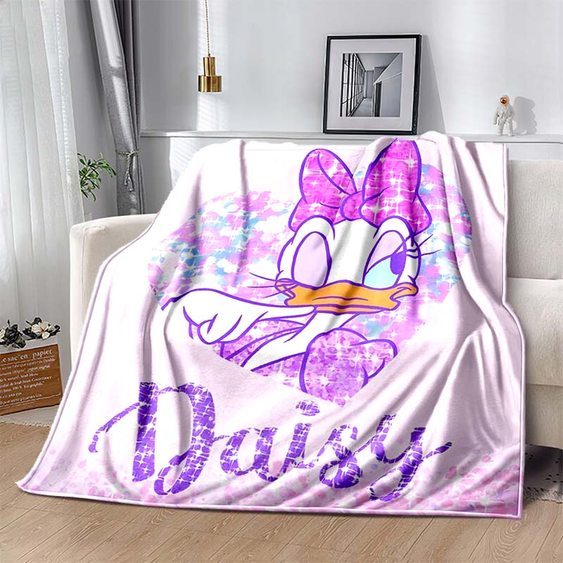 New Product! Donald Duck and Daisy Duck Custom Blanket Fluffy Kids and Adults Sofa Plush Bedspread Blanket for Sofa Bed Room