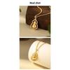 New chinoiserie necklace women's copper gold-plated gourd pendant casualclassy chinese ancient style design necklace