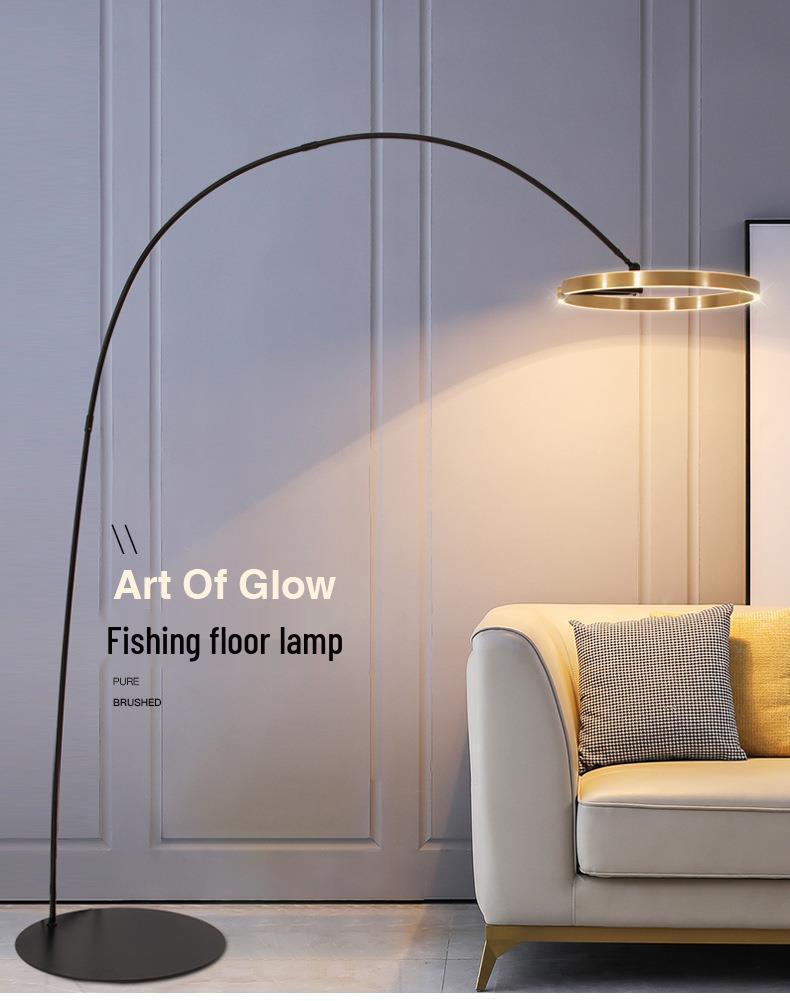 Nordic Minimalist Post-Modern Floor Lamp for Living Room - Creative Vertical Sofa Lighting with Luxury Design