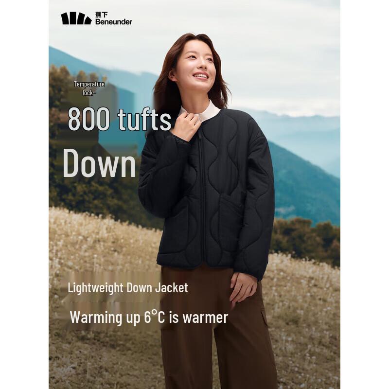 

Beneunder Women s Lightweight Insulated Round Neck Jacket L