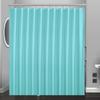 1Pc Light Blue Shower Curtain Liner With Magnets, Plastic Bath Curtain For Bathtub Bathroom, Window Curtain, Home Decor