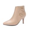 Sexy Women's Boots Ankle Fashionable Pointed and Slim Heeled European and American Style Short Boots 8.5CM Stiletto Women Shoes