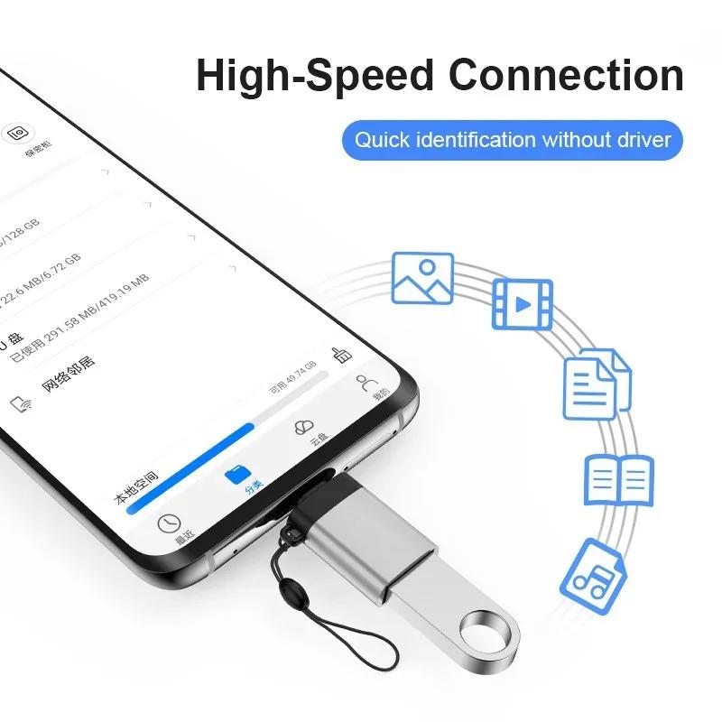 USB C OTG Adapter Type C To USB 30 Mini Converter Fast Data Transfer for Mobile Phone Accessories Type C Adapter