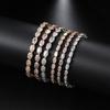 Popular Single-Row Egg-Shaped Zircon Bracelet Women'S Adjustable Tennis Chain Crystal Jewelry