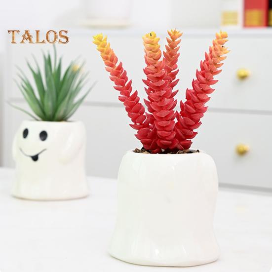 Ghost Planter Ceramic Cute Ghost Flowerpot Halloween Ghost Pot with Funny Expressions Gift for Succulent Lovers