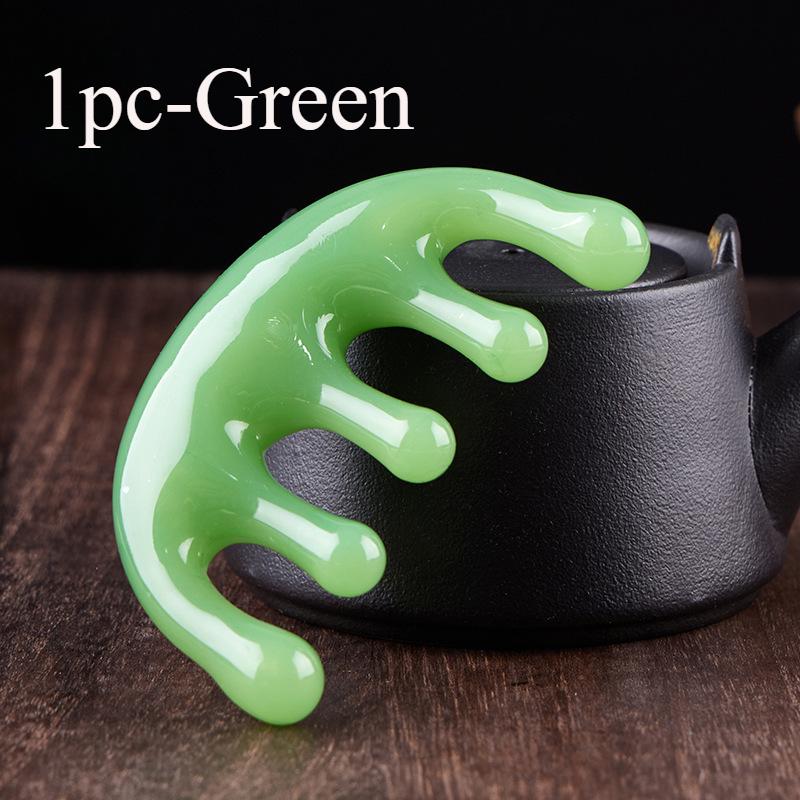 

1/2/3pcsFive-tooth meridian massage comb resin head point massage instrument five-claw decompression portable small comb