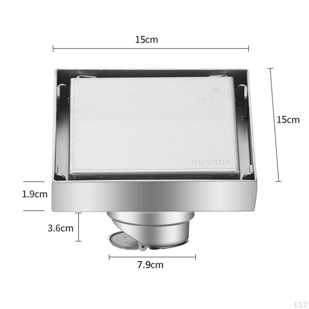 Drain Grate Filter Bathroom Accessories Floor Waste Shower for Basement Hotel Sink