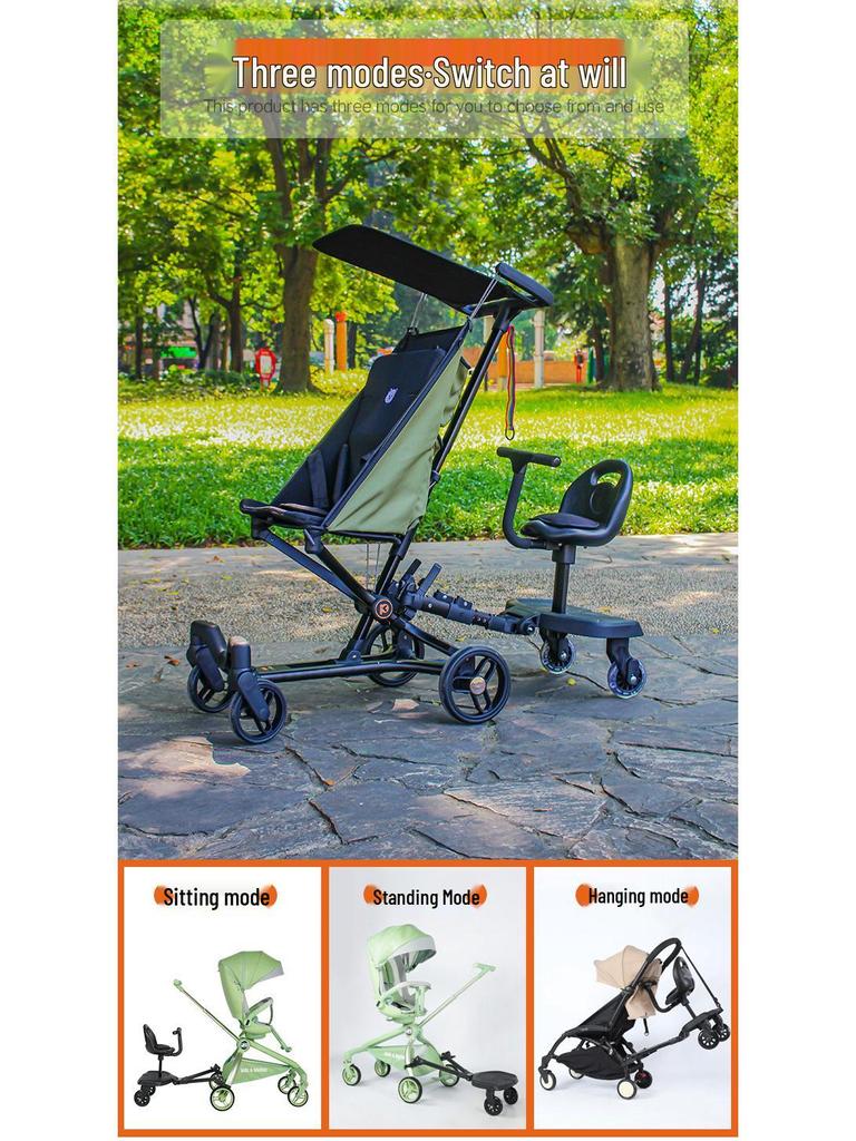 Universal Twin Stroller Pedal: Second Child Attachment for Easy Outings
