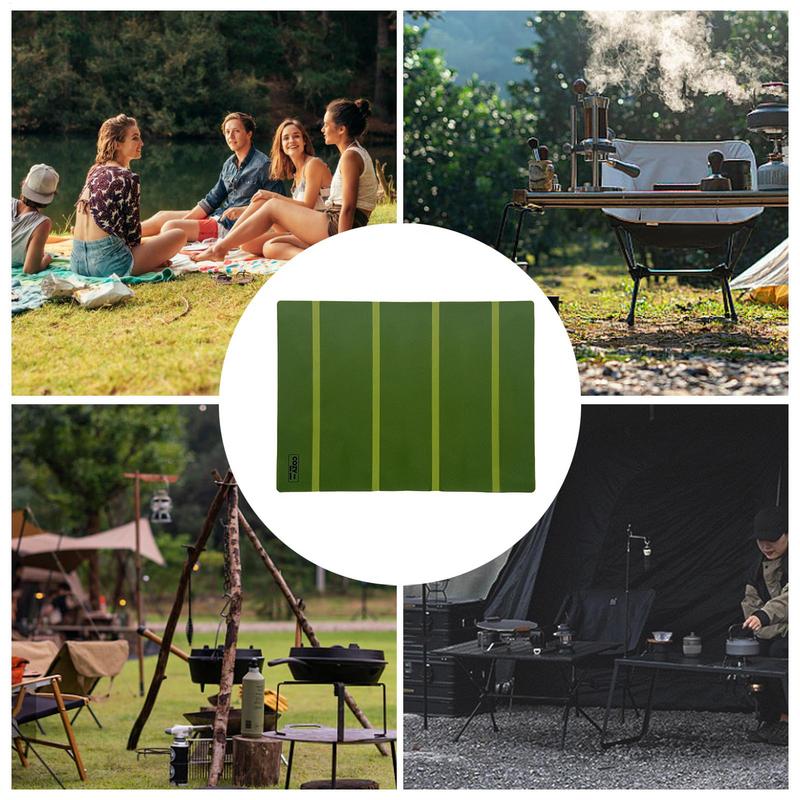 Kitchen Table Mats Outdoor Foldable Placemat Scald Proof Table Folding Mats For Outdoor Home Party Kitchen Dining Decoration