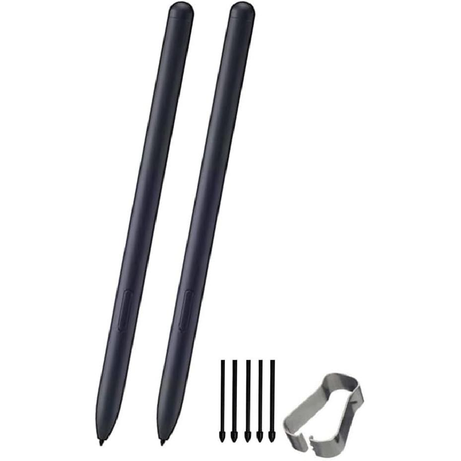 2Pcs Galaxy Tab S8 Stylus Pen Replacement for Samsung Galaxy Tab S8/S8+/S8 Ultra 5G All Verisons/Black, WithoutBluetooth