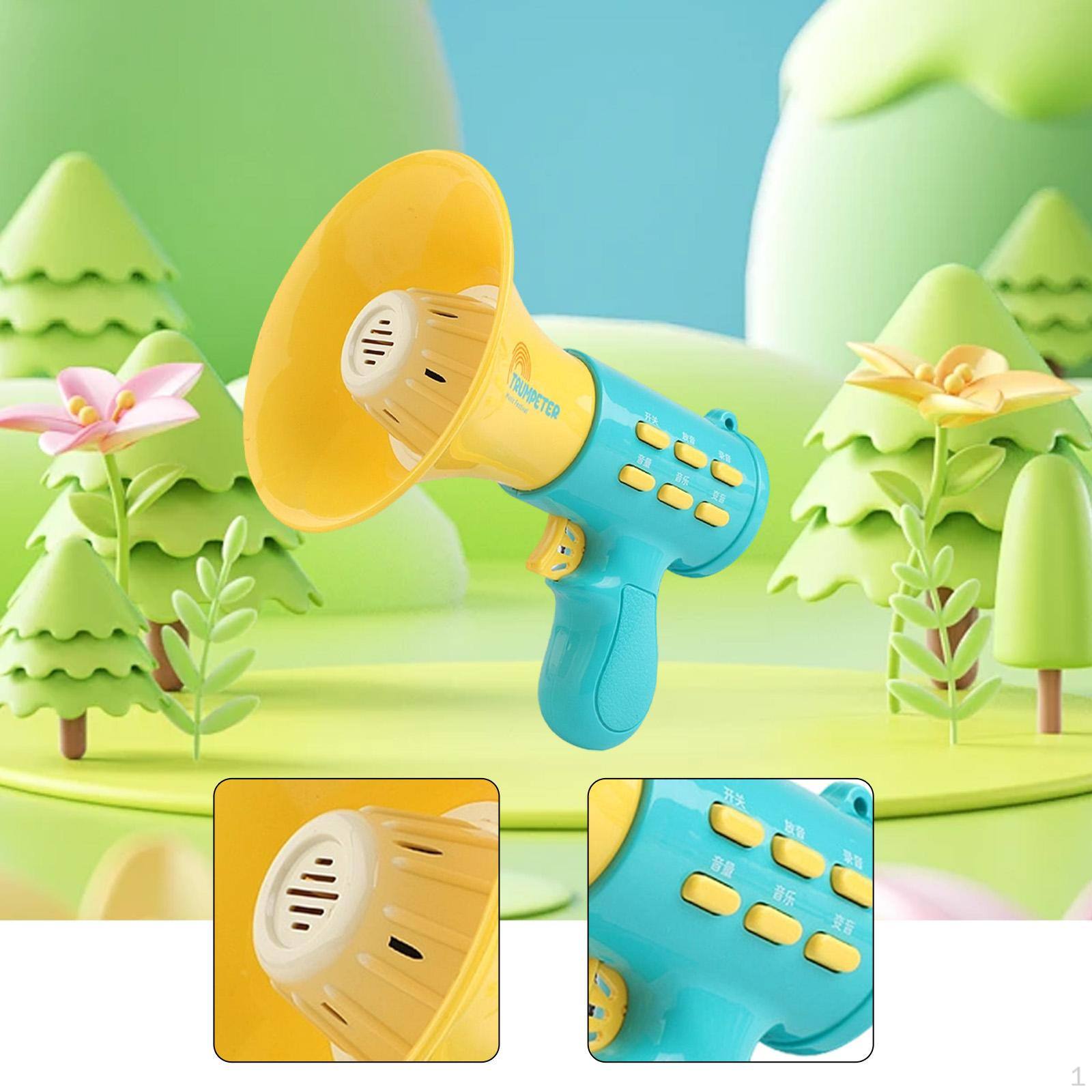 

Changer Toy Amplifier Recording Megaphone Speaker Music Play Sturdy Pp Material Suitable for синий