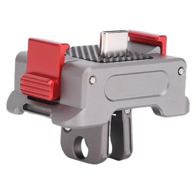 Charging Adapter Base Fit for Osmo Pocket 3 Action Camera Desktop Type C Charging Dock Aluminum Alloy Bracket Cold Shoe Mount Adapter