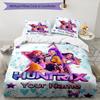Huntrix Stars Custom Name Text Print 1Pc Bedding Set Duvet Cover With Two Pillowcases Soft Bed Linen For Household Bedroom