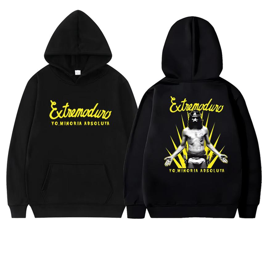 New In Rock Band EXTREMODURO Tour 2025 Graphics Hoodie Men Women Vintage Hip Hop Streetwear Unisex Fleece Long Sleeve Sweatshirt
