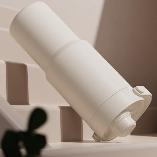 Insulated Vacuum Flask Travel Bottle with Straw Large Capacity BPA Free Food