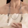 Retro Spice Girl Retro Long Necklace French Cold Wind Butterfly Tassel Necklace Premium Niche Design Necklace