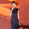 Sleeveless black national style new Chinese long cheongsam improved young 1011 new women's high-end dress summer