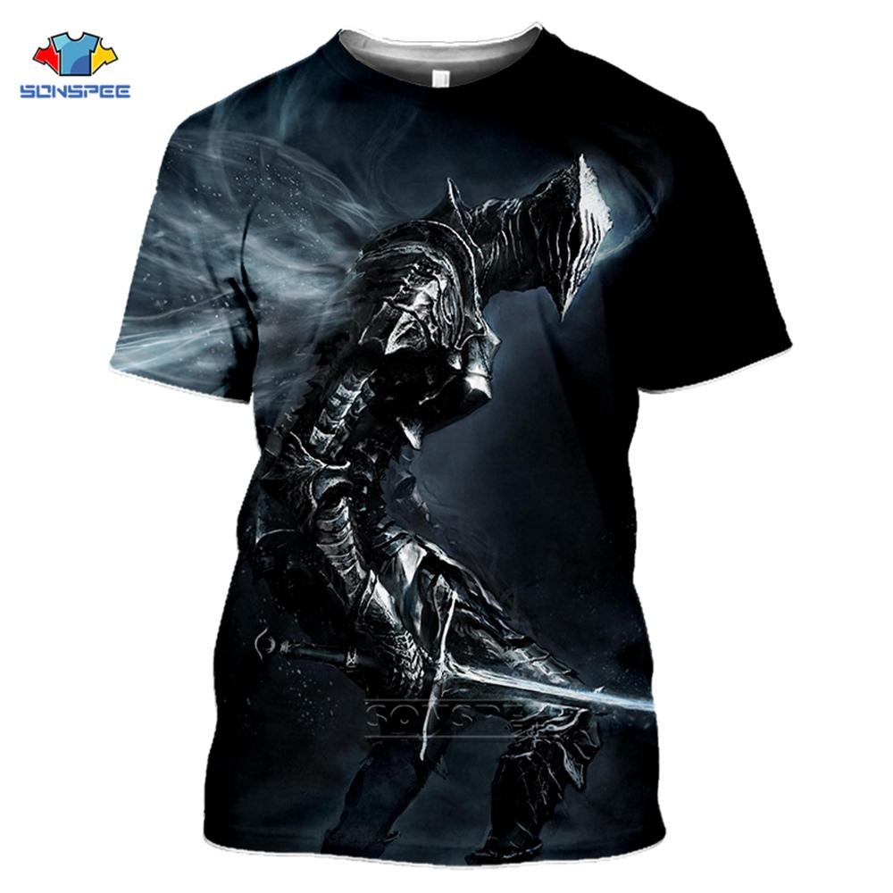 Yaz Erkek T-Shirt Moda 3D Baskı T Shirt Oyun Kadın Rahat Sokak Şıklığı Serin Spor Üst