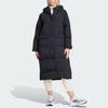 adidas Sportswear Big Baffle Coat Long Down Jacket Water Repellent Loose Fit Black Women IK3159