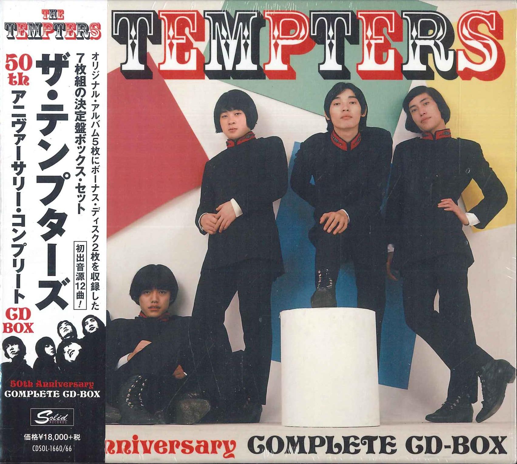 

CD TEMPTERS 50TH ANNIVERSARY COMPLETE CDBOX L CDSOL16606 SOLID 2015 Japan Obi Japanese PopRock