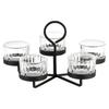 Black Metal Candle Holder Tealight Candle Stand Decorative Table