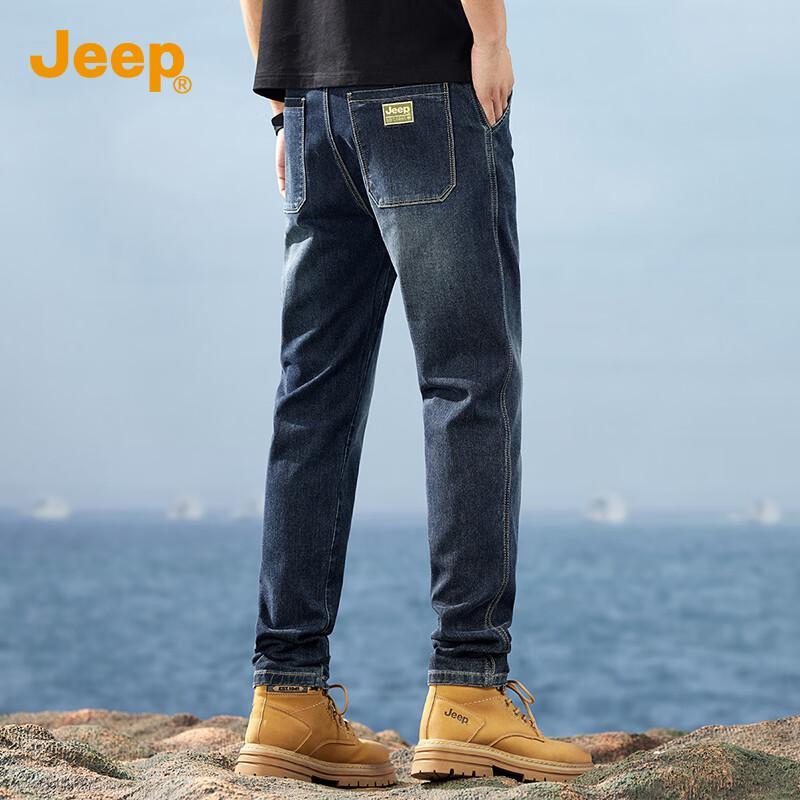 

Jeep Мужские осенние удобные прямые джинсы 2025 33
