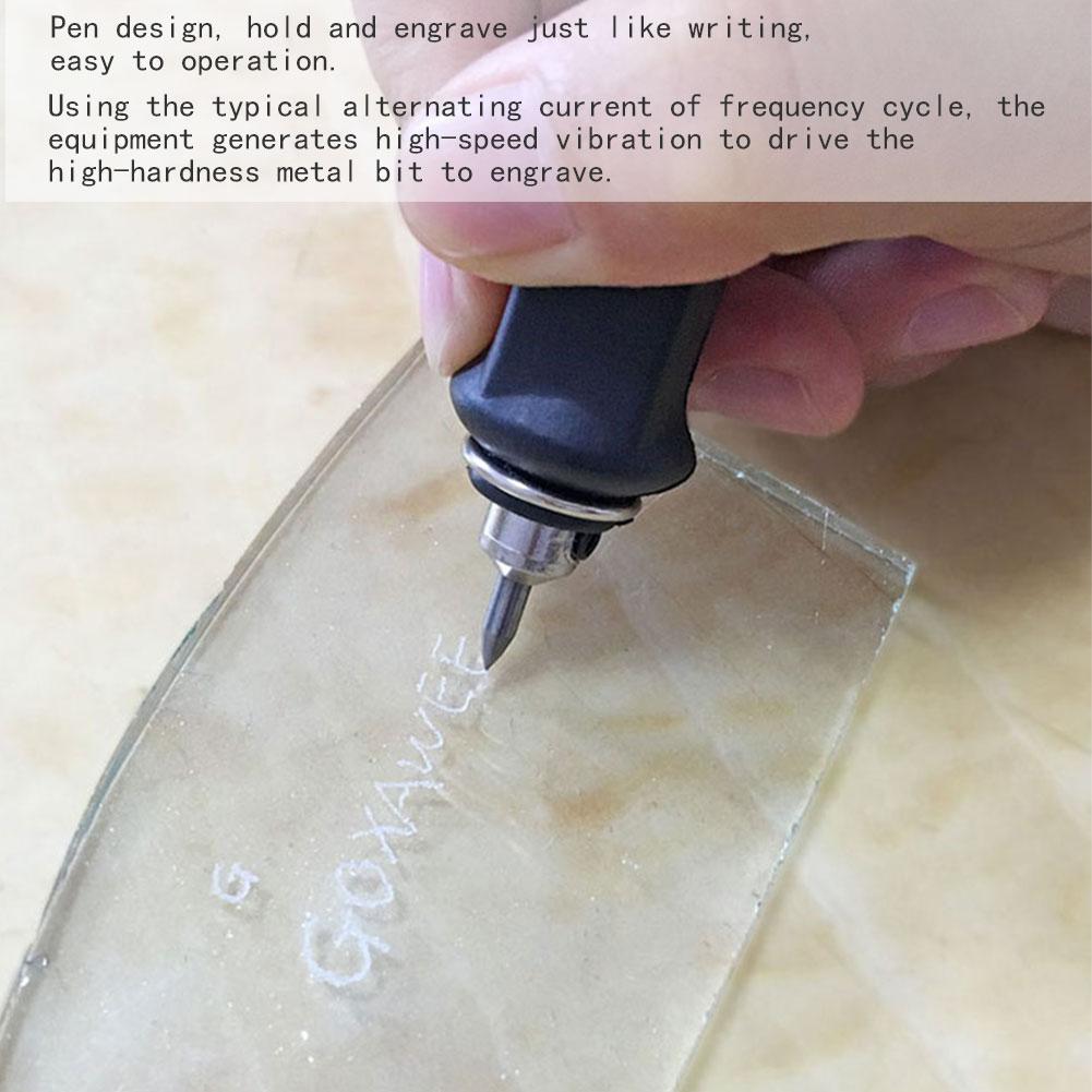 Penna per Scrittura Incisore Elettrico Metallo Metallo Legno Penna per Incisione Legno Design Strumento in Plastica Penna per Intaglio 25W Legno Lignea