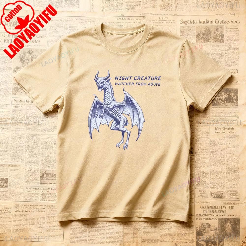 Jersey Devil Shirt Cryptid Design Men Women TShirt Unique Retro Mythical Creature Graphic Tee Mystical Creature Lover Gift Tops