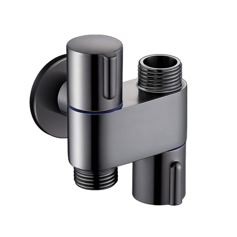 

Steel Toilet Bidet Sprayer Valves double Function Angles Valves Easy Installation Bathroom Hygiene Solution for Home Use