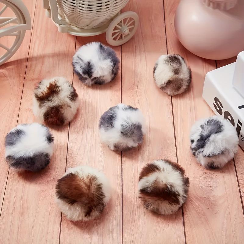 5Pcs Leopard Print Plush Catnip Balls Soft Interactive Toy Balls For Cats Dogs Self‑Play Relieve Boredom Improve Emotions