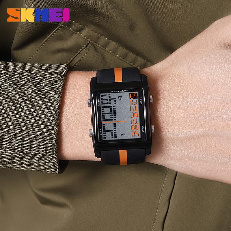 Electronic watch Men's student watch Multifunctional alarm clock Luminous waterproof electronic watch Outdoor sports watch