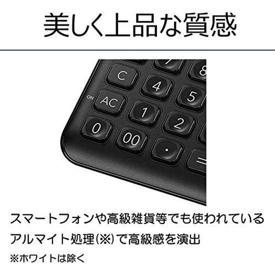 Casio Stylish Calculator Black 12 Digits Just Type JF-S200-BK-N