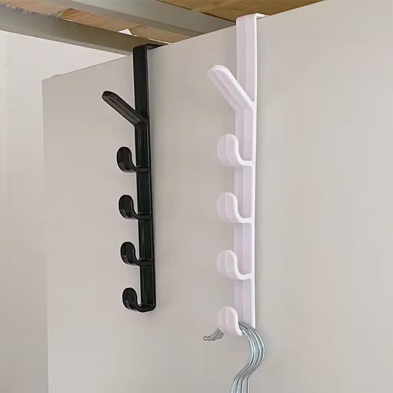 No-Punch Door Hook Clothes and Hat Rack for Dorms and Closets