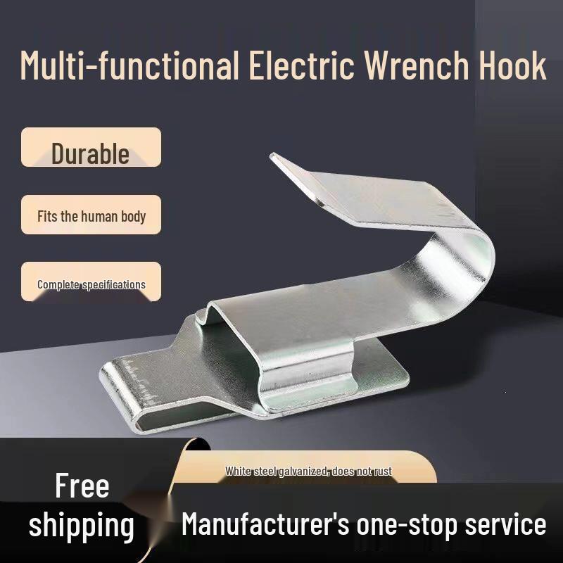 

Electric Scaffolding Wrench with 360° Rotating Carpenter Hook and Waist Rope Hanging Rack