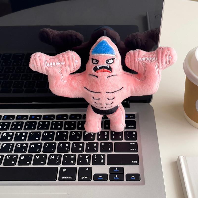 Creative Cartoon Plush Keychain For Gym Bags With Pp Cotton Filling