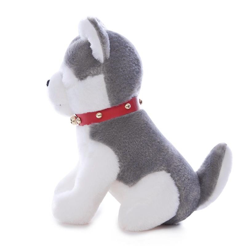 Cute Collar Husky Plush Toys Children's Comfort Dog Dolls Tied Up Street Stall Gift Office Doll