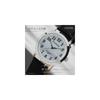 Crepha Analog Men's Solar Rechargeable Watch Black Leather Strap AV-AM171-WTS