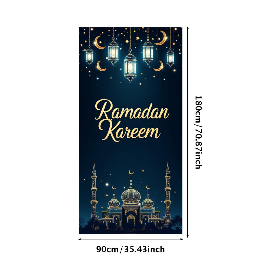 Bannière Ramadan Kareem Toile de fond Lanternes Lumières Décoratif Festival Fête Événement Célébration Graphique Décor Islamique Arrière-plan