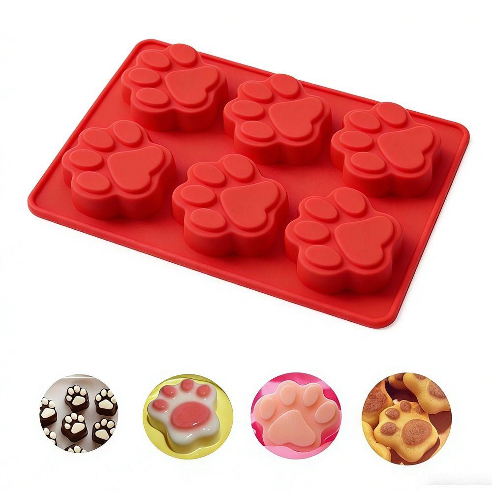 Puppy Dog Paw Silicone Mold Cat Claw Shape Ice Cube Mold Candy Making Baking Mold  Ice Making
