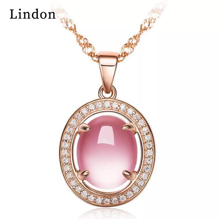 

Женское ожерелье Lindon с серебрением, подарок на свадьбу розовый