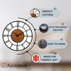 Metal Wall Clock for Living Room, , Hall, Kitchen, Office | Modern Wall Watch for Home Decor | Big Size Hanging Wall Clock | Battery Operated Clock